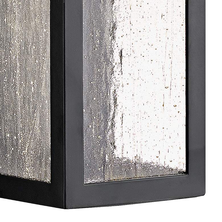 Image 2 Hinkley Rook 12" High Satin Black Rectangular LED Outdoor Wall Light more views