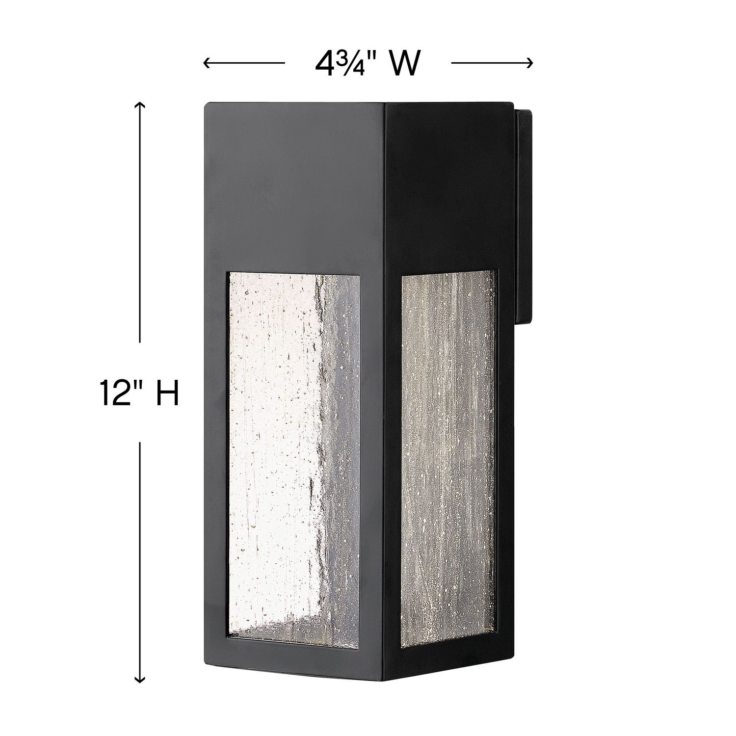Image 3 Hinkley Rook 12" High Satin Black Rectangular LED Outdoor Wall Light more views
