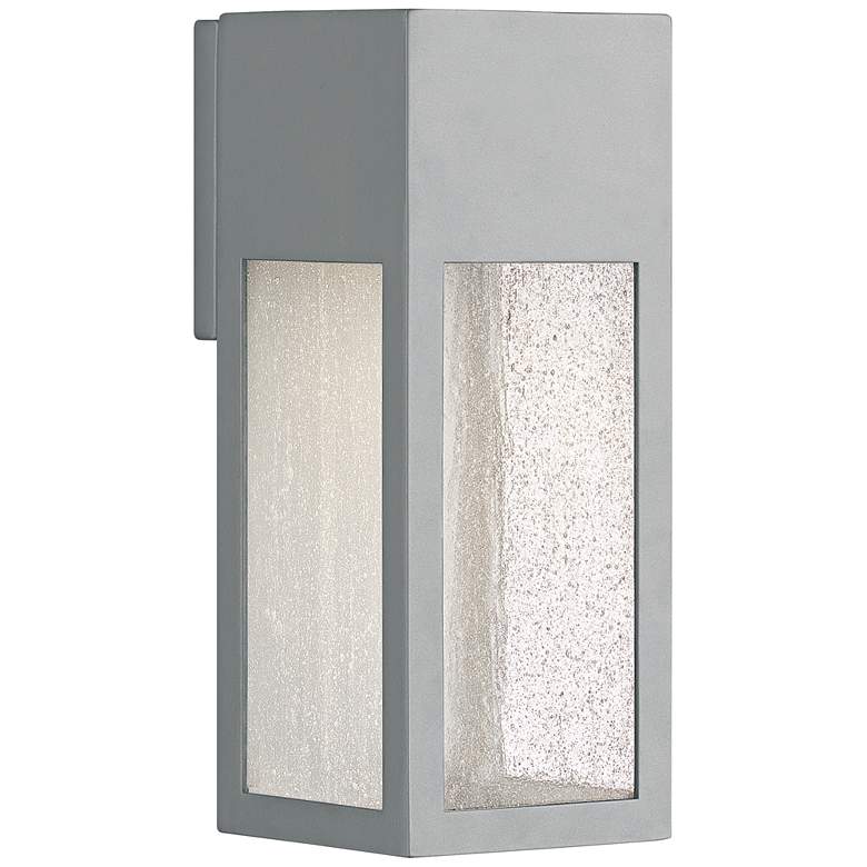 Hinkley Rook 12&quot; High Titanium LED Outdoor Wall Light