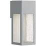 1_Hinkley Rook 12" High Titanium Rectangular LED Outdoor Wall Light