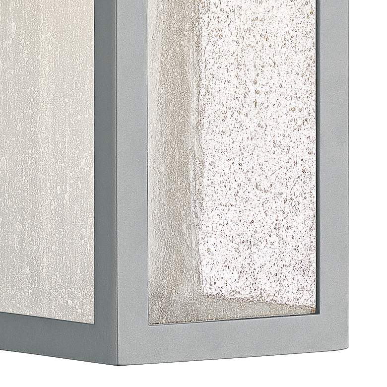Image 2 Hinkley Rook 12" High Titanium Rectangular LED Outdoor Wall Light more views