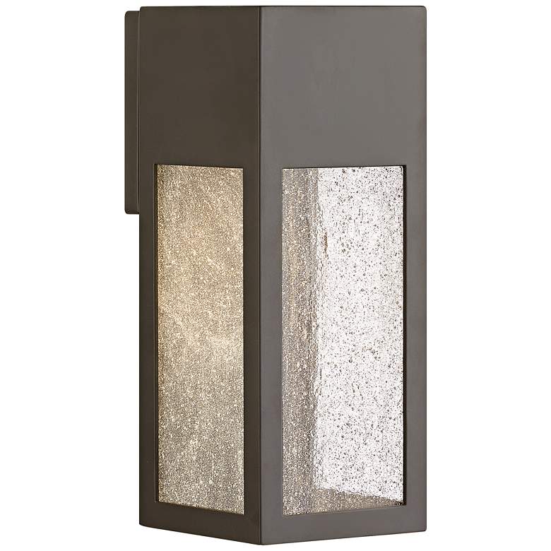 Image 1 Hinkley Rook 12 inchH Bronze Rectangular LED Outdoor Wall Light