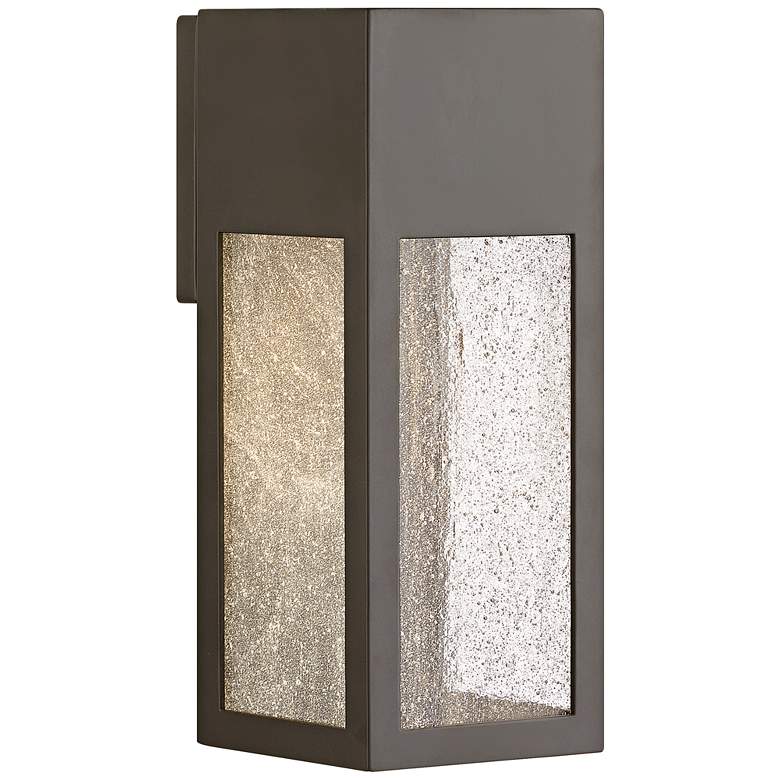 Image 1 Hinkley Rook 12"H Bronze Rectangular LED Outdoor Wall Light