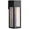 Hinkley Rook 15" High Satin Black Rectangular LED Outdoor Wall Light