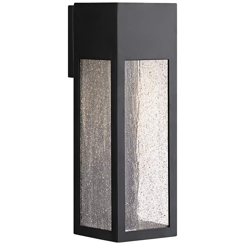 Image 2 Hinkley Rook 15" High Satin Black Rectangular LED Outdoor Wall Light
