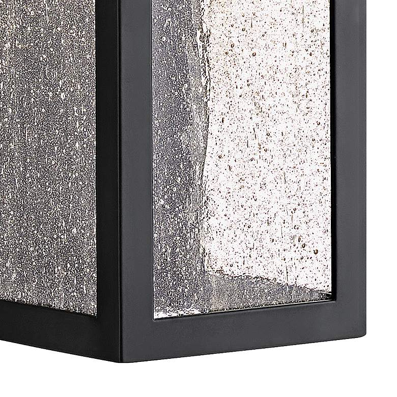 Image 3 Hinkley Rook 15 inch High Satin Black Rectangular LED Outdoor Wall Light more views