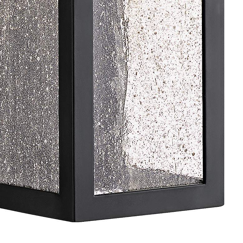 Image 3 Hinkley Rook 15" High Satin Black Rectangular LED Outdoor Wall Light more views