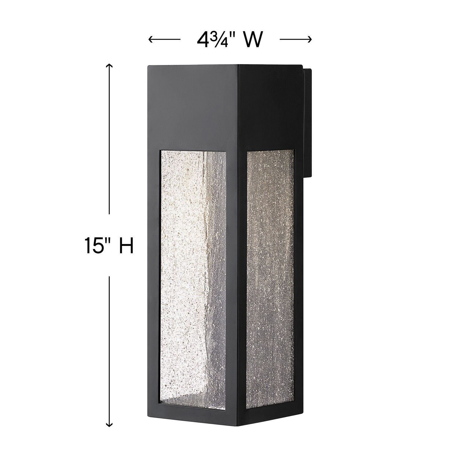 Image 4 Hinkley Rook 15" High Satin Black Rectangular LED Outdoor Wall Light more views
