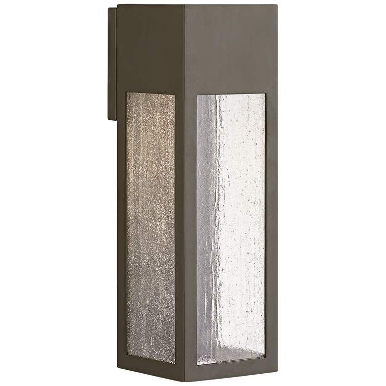 Image 1 Hinkley Rook 15 inchH Bronze Rectangular LED Outdoor Wall Light