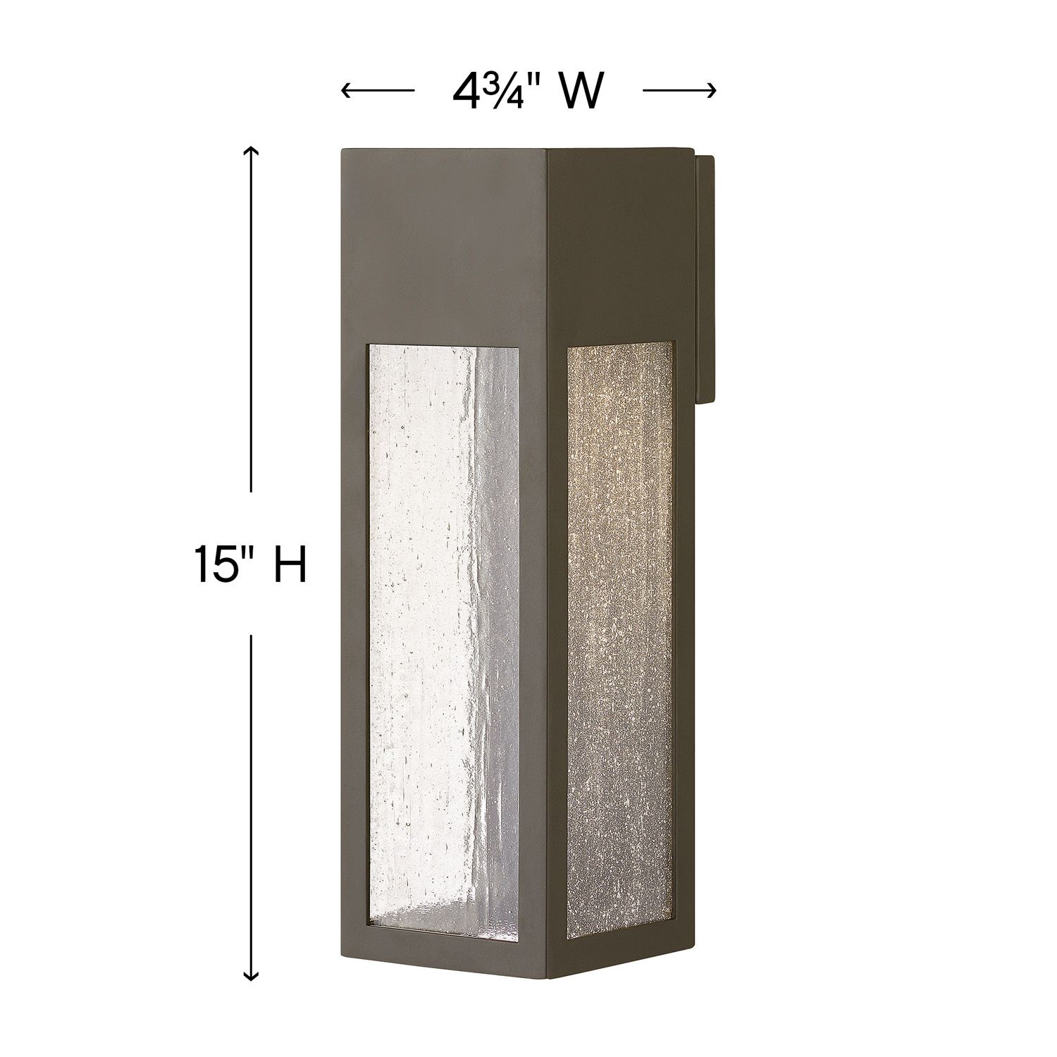 Image 3 Hinkley Rook 15"H Bronze Rectangular LED Outdoor Wall Light more views