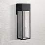 1_Hinkley Rook 20" High Satin Black Rectangular LED Outdoor Wall Light