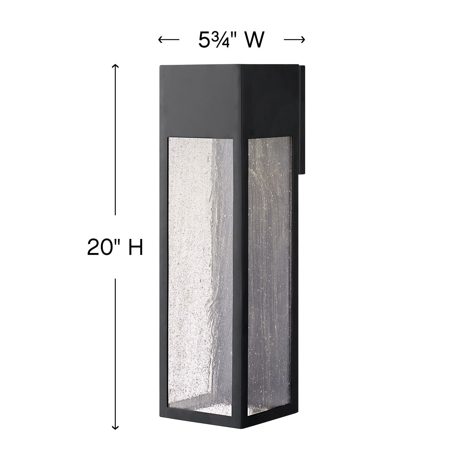 Image 4 Hinkley Rook 20" High Satin Black Rectangular LED Outdoor Wall Light more views