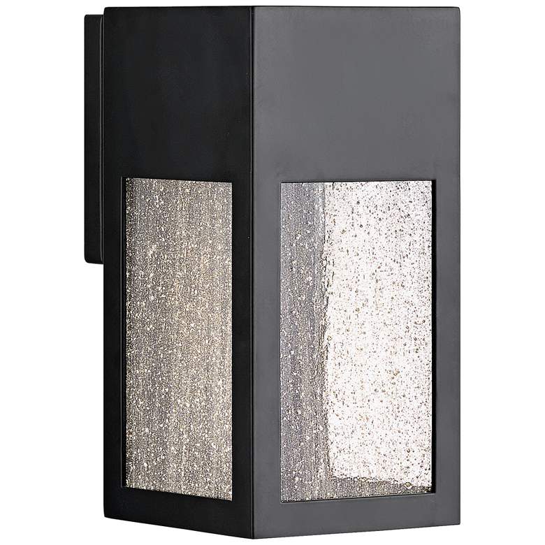 Image 1 Hinkley Rook 9 1/2 inch High Satin Black LED Outdoor Wall Light