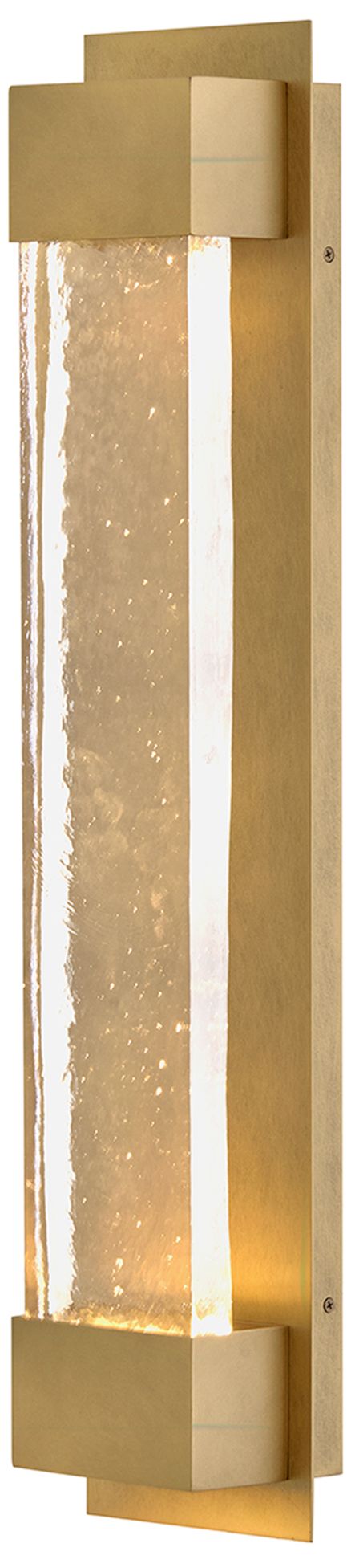 Hinkley Rune Outdoor Extra Large LED Wall Sconce 30" Heritage Brass