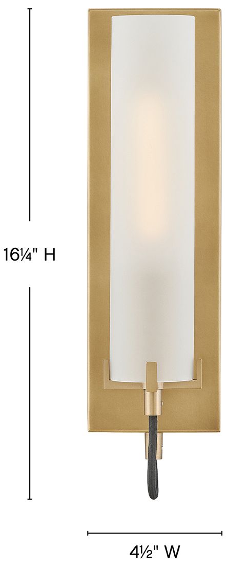 Image 3 Hinkley Ryden 15 1/2" High Heritage Brass LED Wall Sconce more views