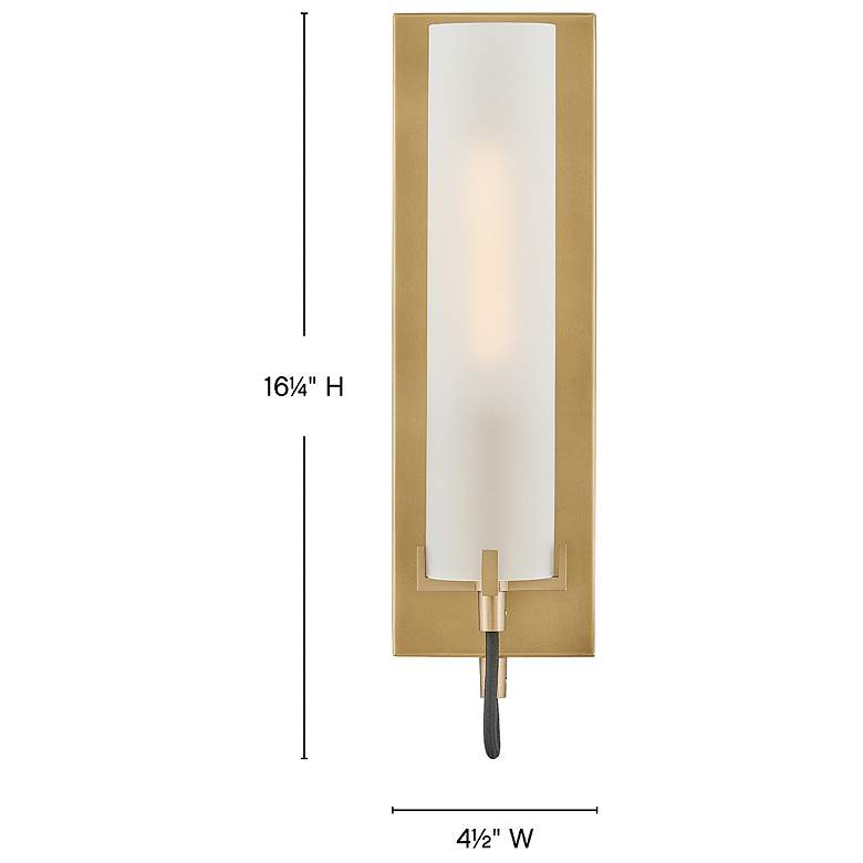 Image 3 Hinkley Ryden 15 1/2" High Heritage Brass LED Wall Sconce more views
