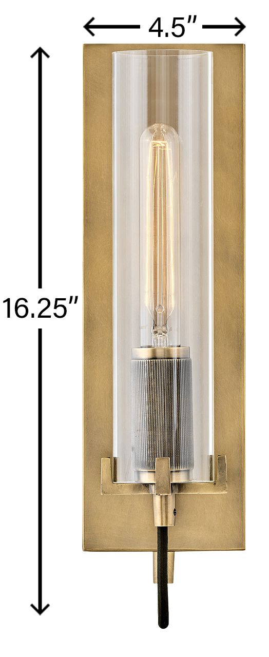 Hinkley Ryden 16 1 /4" High Heritage Brass Metal Wall Sconce in scene