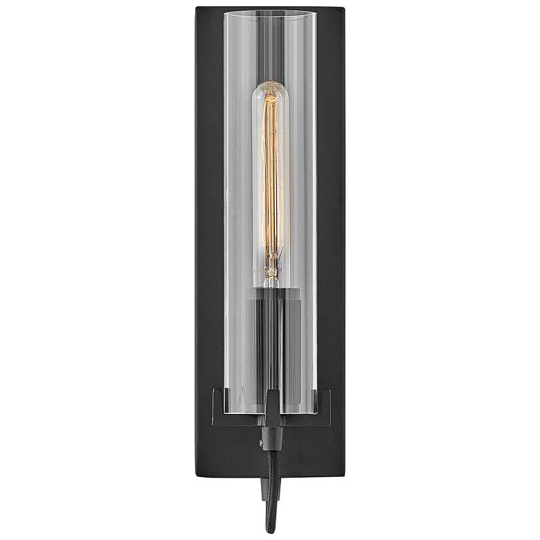 Image 3 Hinkley Ryden 16 1/4" High Black LED Wall Sconce more views