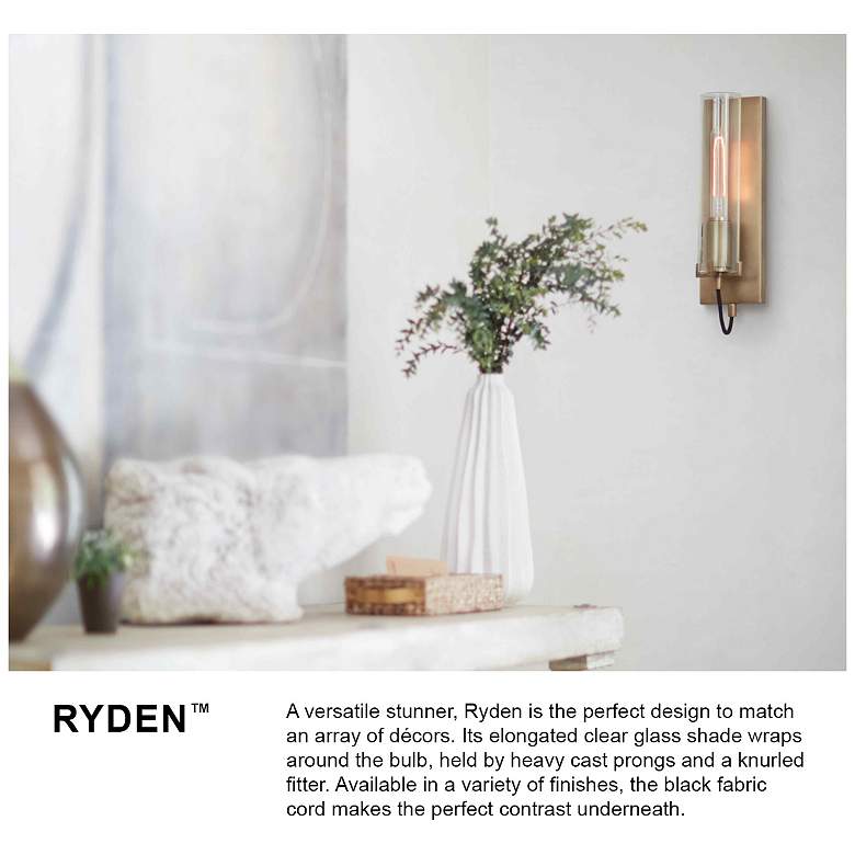 Image 4 Hinkley Ryden 16 1/4" High Black LED Wall Sconce more views