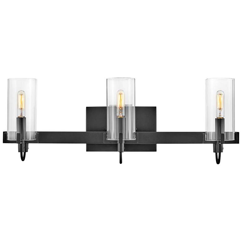 Image 1 Hinkley Ryden 23" Wide Black 3-Light Vanity Bath Light