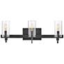 1_Hinkley Ryden 23" Wide Black 3-Light Vanity Bath Light