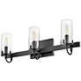 6_Hinkley Ryden 23" Wide Black 3-Light Vanity Bath Light more views