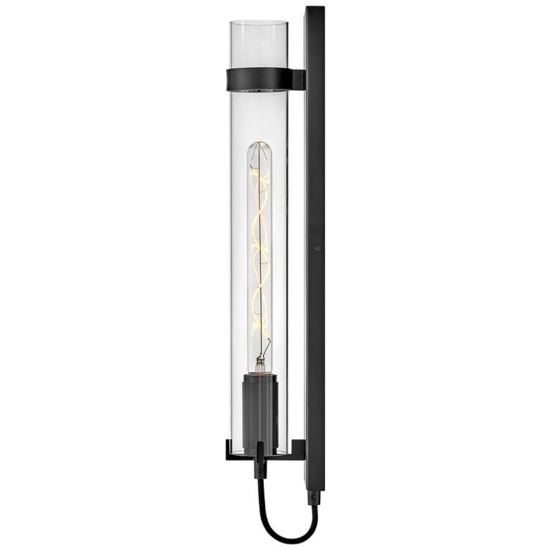 Image 3 Hinkley Ryden 24" High Black Steel LED Wall Sconce more views