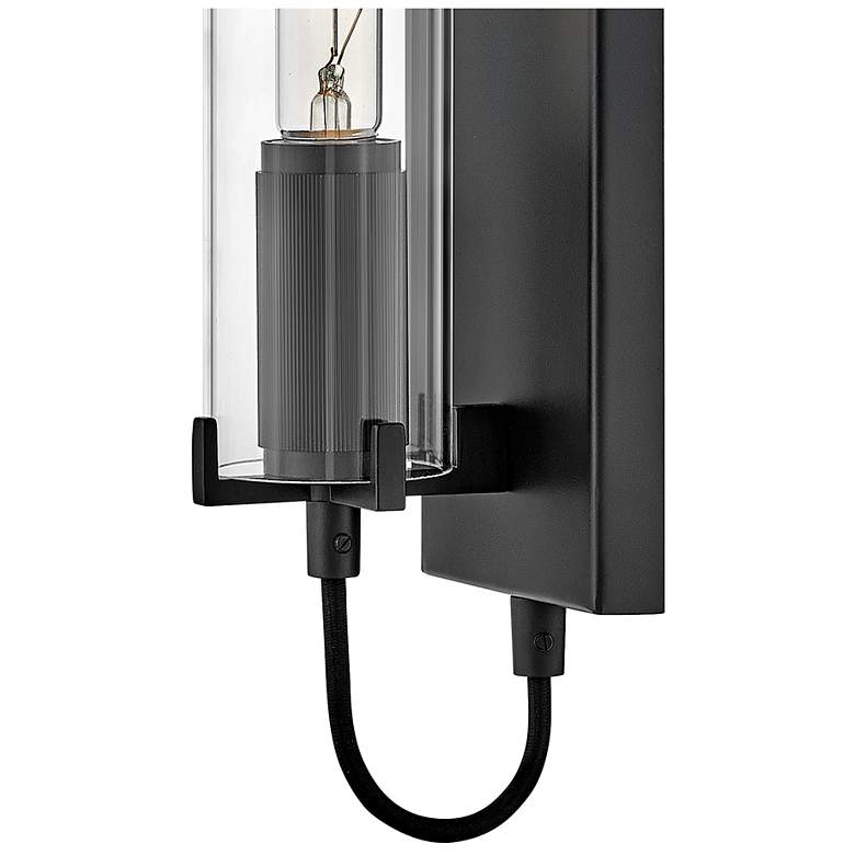 Image 7 Hinkley Ryden 24" High Black Steel LED Wall Sconce more views