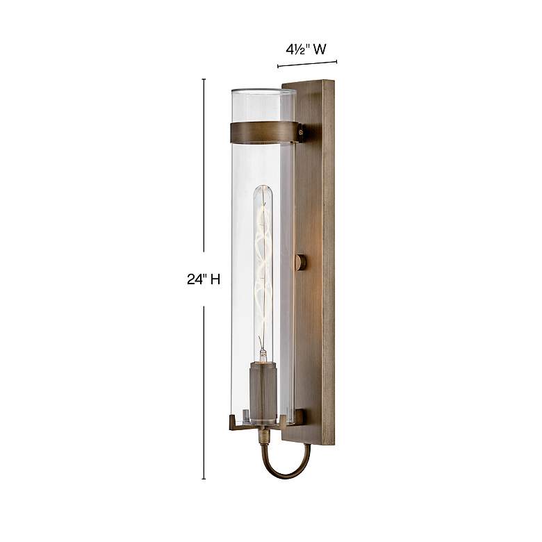 Image 3 Hinkley Ryden 24" High Burnished Bronze Outdoor Wall Light more views