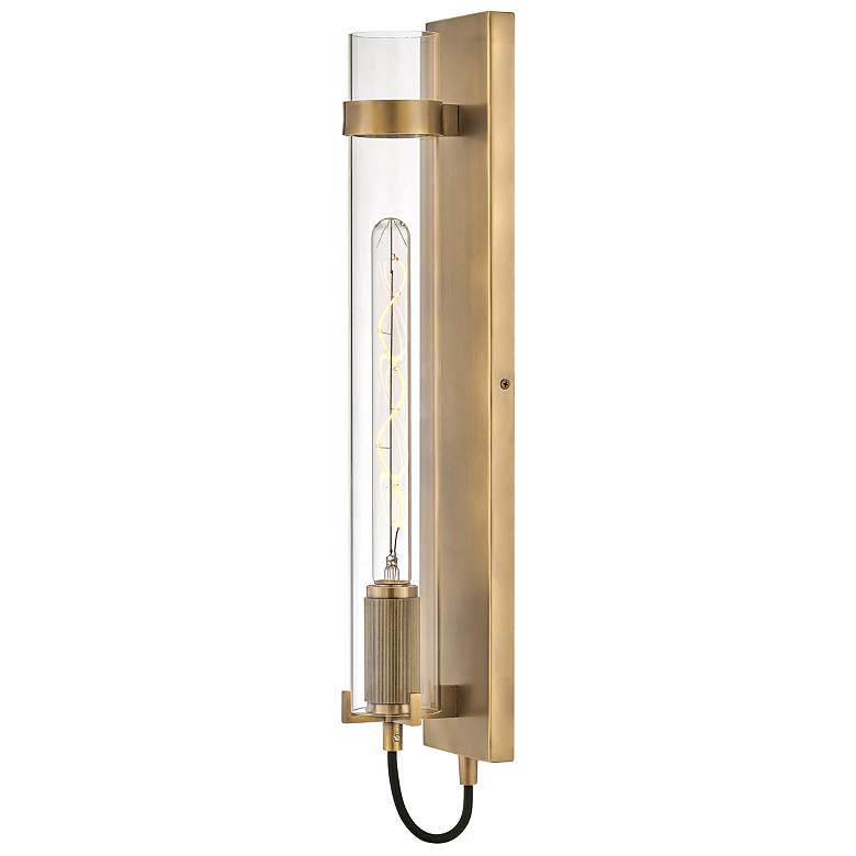 Image 1 Hinkley Ryden 24" High Heritage Brass LED Wall Sconce