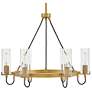 4_Hinkley Ryden 28" Wide Heritage Brass 6-Light Chandelier more views
