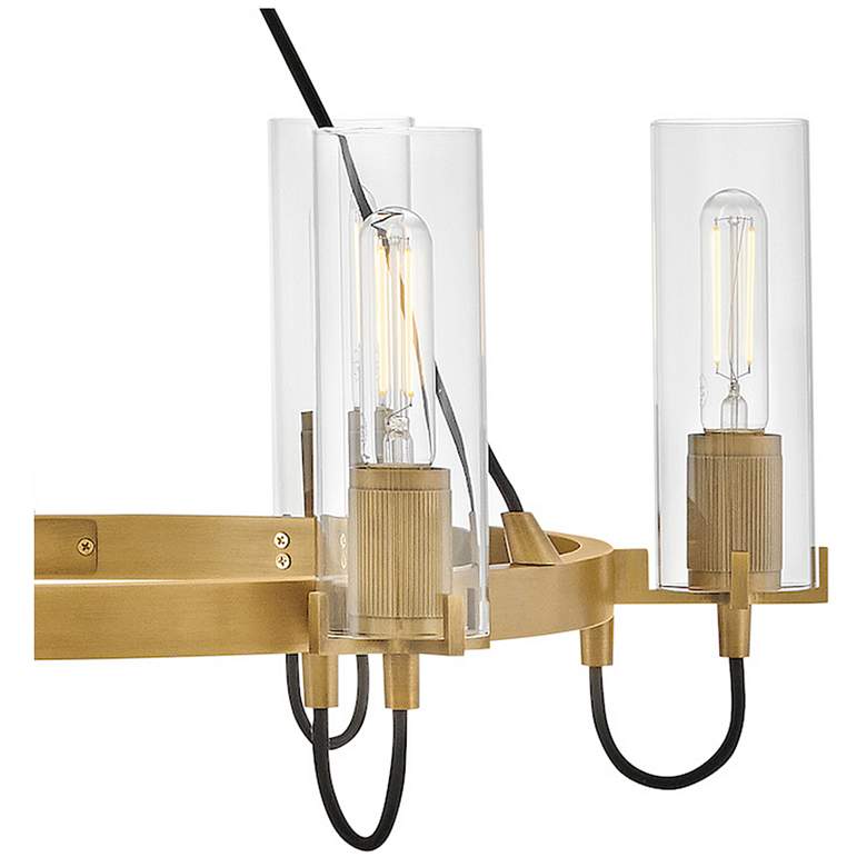 Image 7 Hinkley Ryden 28" Wide Heritage Brass 6-Light Chandelier more views