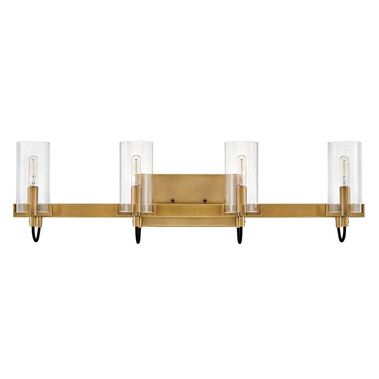 Image 4 Hinkley Ryden 30" Wide Heritage Brass 4-Light Bath Light more views