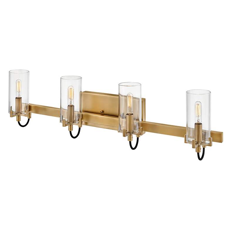 Image 6 Hinkley Ryden 30" Wide Heritage Brass 4-Light Bath Light more views
