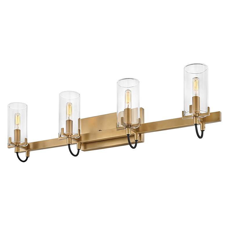 Image 7 Hinkley Ryden 30" Wide Heritage Brass 4-Light Bath Light more views