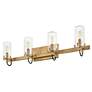 7_Hinkley Ryden 30" Wide Heritage Brass 4-Light Bath Light more views