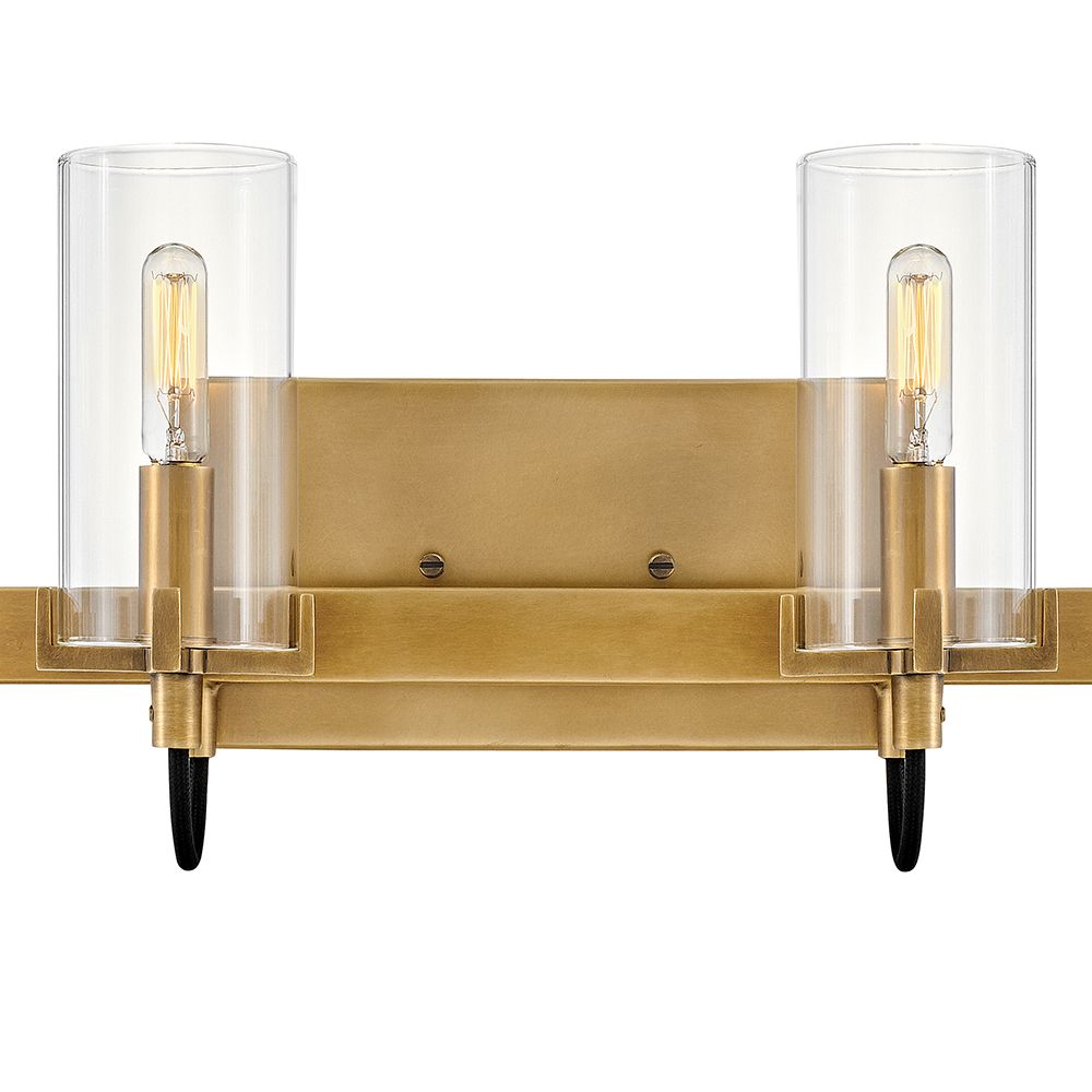 Hinkley Ryden 30" Wide Heritage Brass 4-Light Bath Light