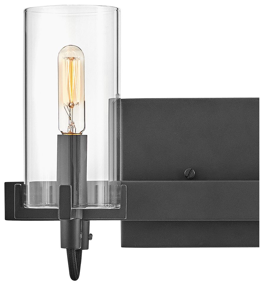 Hinkley Ryden 8 1/4" High Black 2-Light Wall Sconce