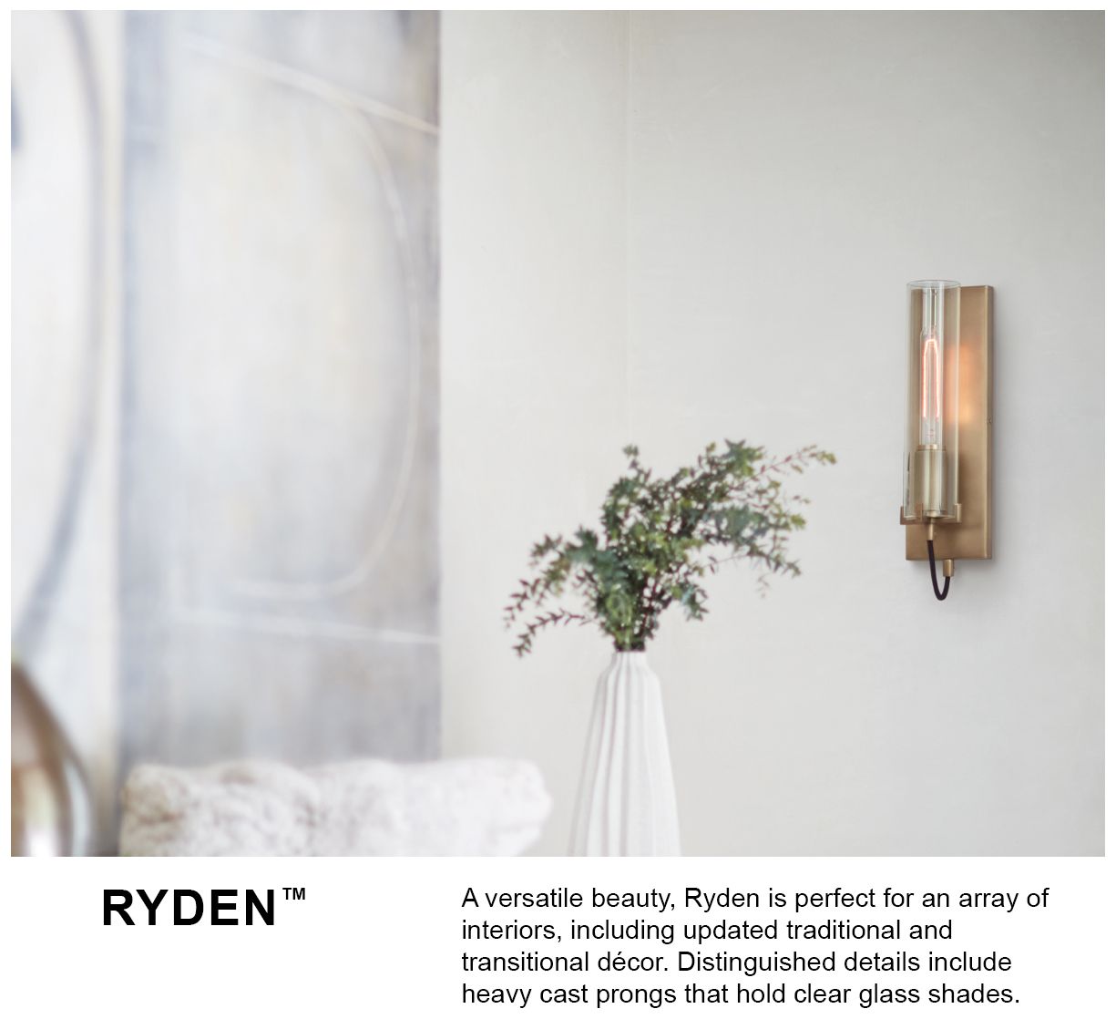 Hinkley Ryden 8 1/4" High Black 2-Light Wall Sconce