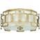 Hinkley Sabina 15" Wide Silver Leaf Round Ceiling Light