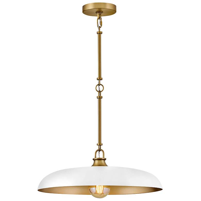 Image 1 Hinkley Sadie 18" Wide Lacquered Brass Pendant Light