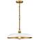 Hinkley Sadie 18" Wide Lacquered Brass Pendant Light