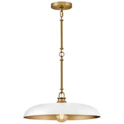Hinkley Sadie 18" Wide Lacquered Brass Pendant Light