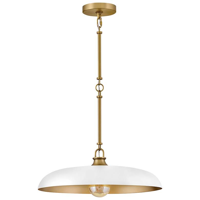 Image 2 Hinkley Sadie 18" Wide Lacquered Brass Pendant Light more views