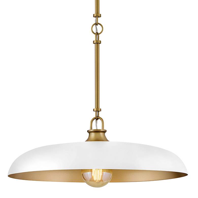 Image 3 Hinkley Sadie 18" Wide Lacquered Brass Pendant Light more views