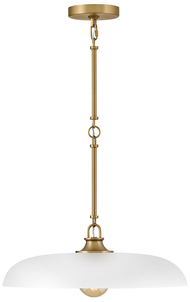 Hinkley Sadie 18" Wide Lacquered Brass Pendant Light