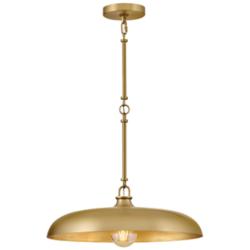 Hinkley Sadie 18" Wide Lacquered Brass Pendant Light