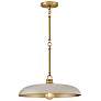 1_Hinkley Sadie 18" Wide Lacquered Brass Pendant Light