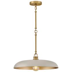 Hinkley Sadie 18" Wide Lacquered Brass Pendant Light