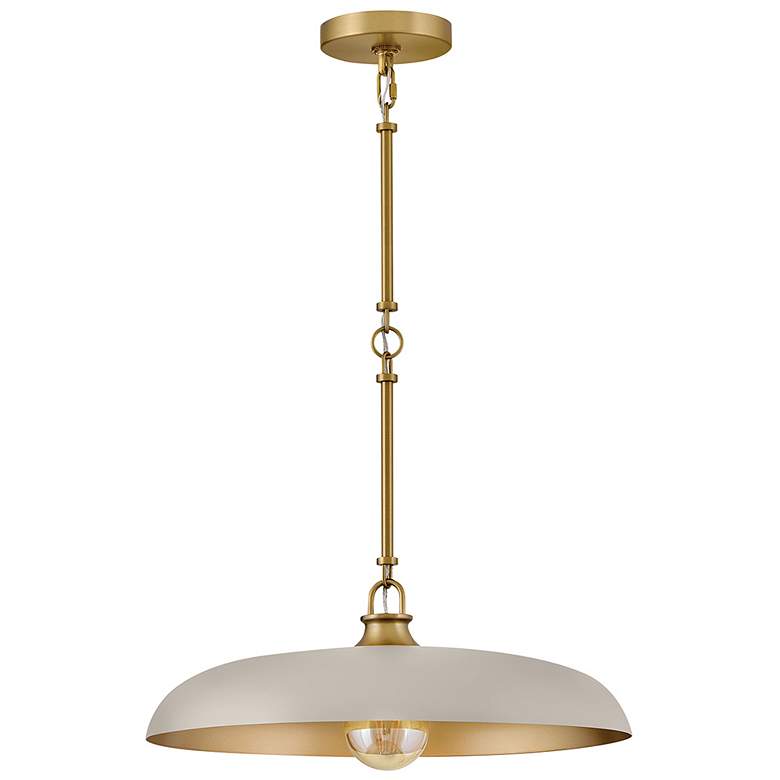 Image 2 Hinkley Sadie 18" Wide Lacquered Brass Pendant Light more views